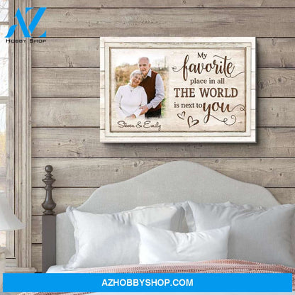 Next To You - Personalized Custom Photo Canvas
