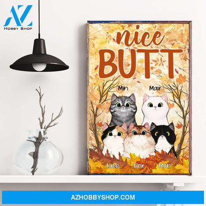 Nice Butt - Personalized Canvas/Poster - Gift For Cat Lovers