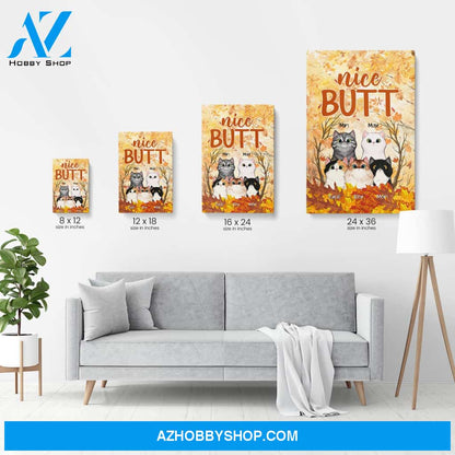 Nice Butt - Personalized Canvas/Poster - Gift For Cat Lovers