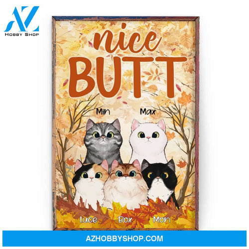 Nice Butt - Personalized Canvas/Poster - Gift For Cat Lovers