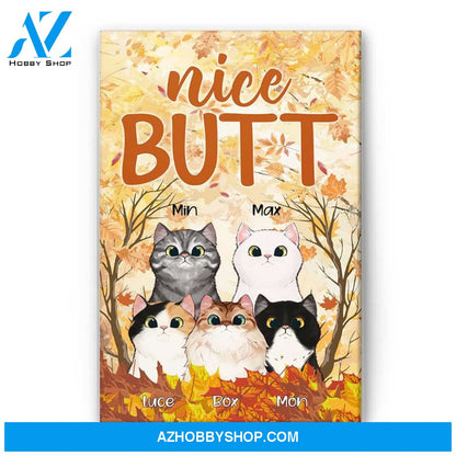 Nice Butt - Personalized Canvas/Poster - Gift For Cat Lovers