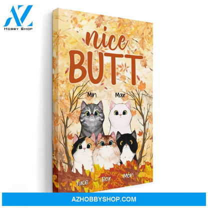 Nice Butt - Personalized Canvas/Poster - Gift For Cat Lovers