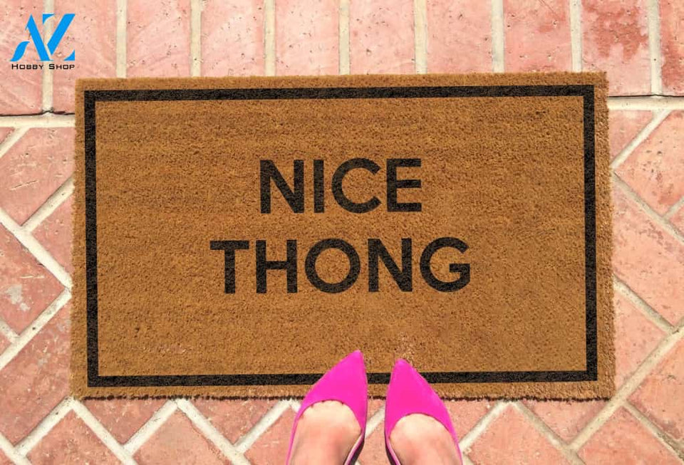 Nice Thong Doormat by Funny Welcome | Welcome Mat | House Warming Gift