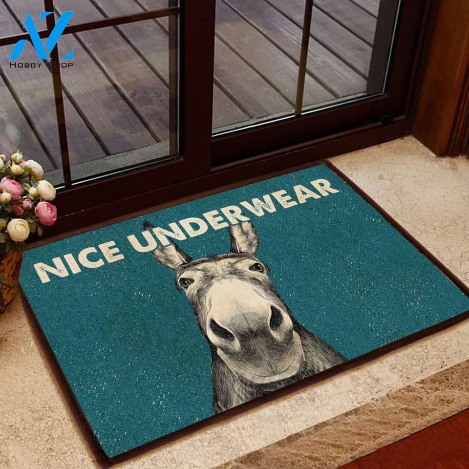 NICE UNDERWEAR ALL OVER PRINTING DOORMAT | Welcome Mat | House Warming Gift