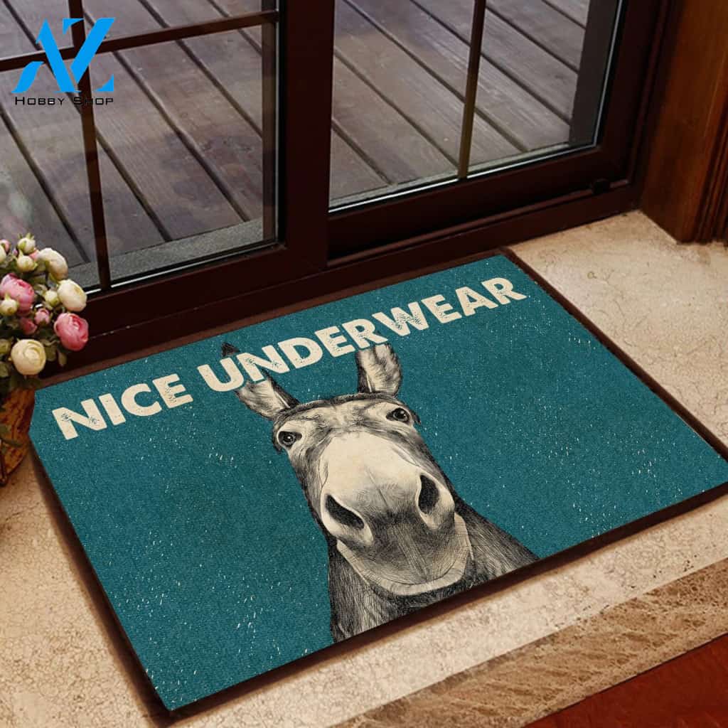 NICE UNDERWEAR ALL OVER PRINTING DOORMAT | Welcome Mat | House Warming Gift