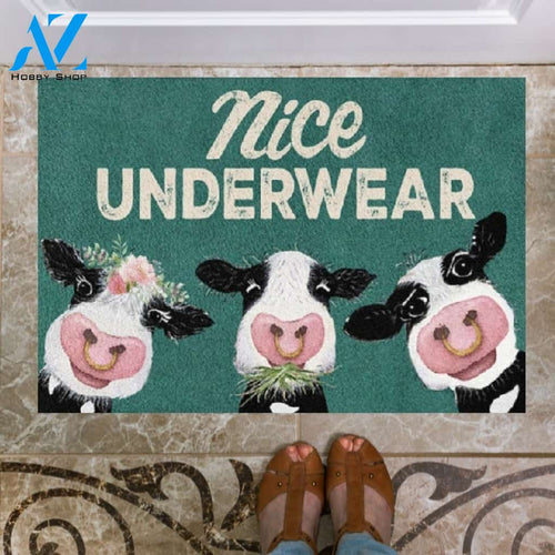 Nice Underwear Cow Doormat Welcome Mat Housewarming Gift Home Decor Farmhouse Funny Doormat Gift Idea For Cow Lovers Gift For Farmer