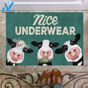 Nice Underwear Cow Doormat Welcome Mat Housewarming Gift Home Decor Farmhouse Funny Doormat Gift Idea For Cow Lovers Gift For Farmer