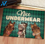 Nice Underwear Funny Horse Doormat | Welcome Mat | House Warming Gift