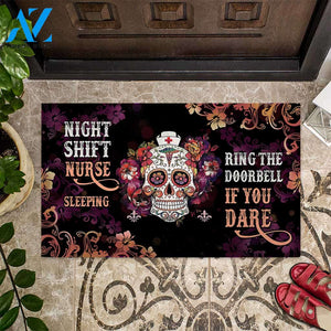 Night Shift Nurse Sleeping - Nurse Doormat
