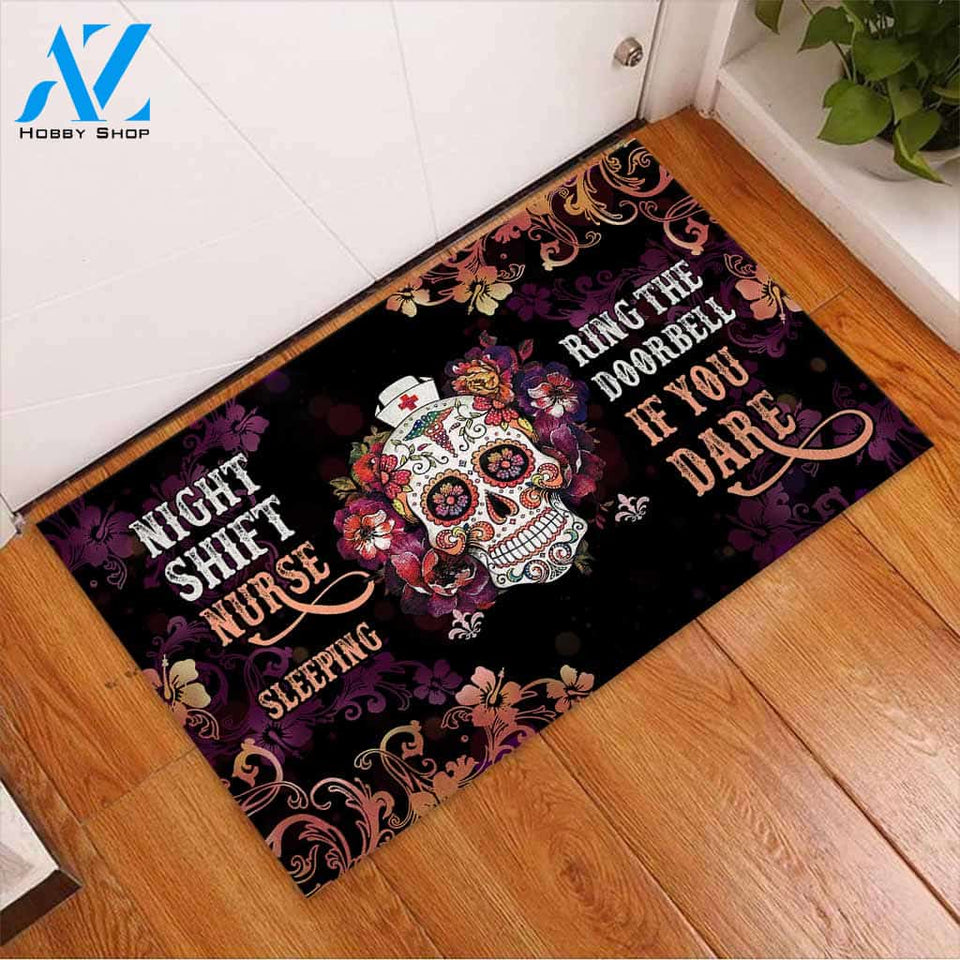 Night Shift Nurse Sleeping - Nurse Doormat