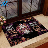 Night Shift Nurse Sleeping - Nurse Doormat