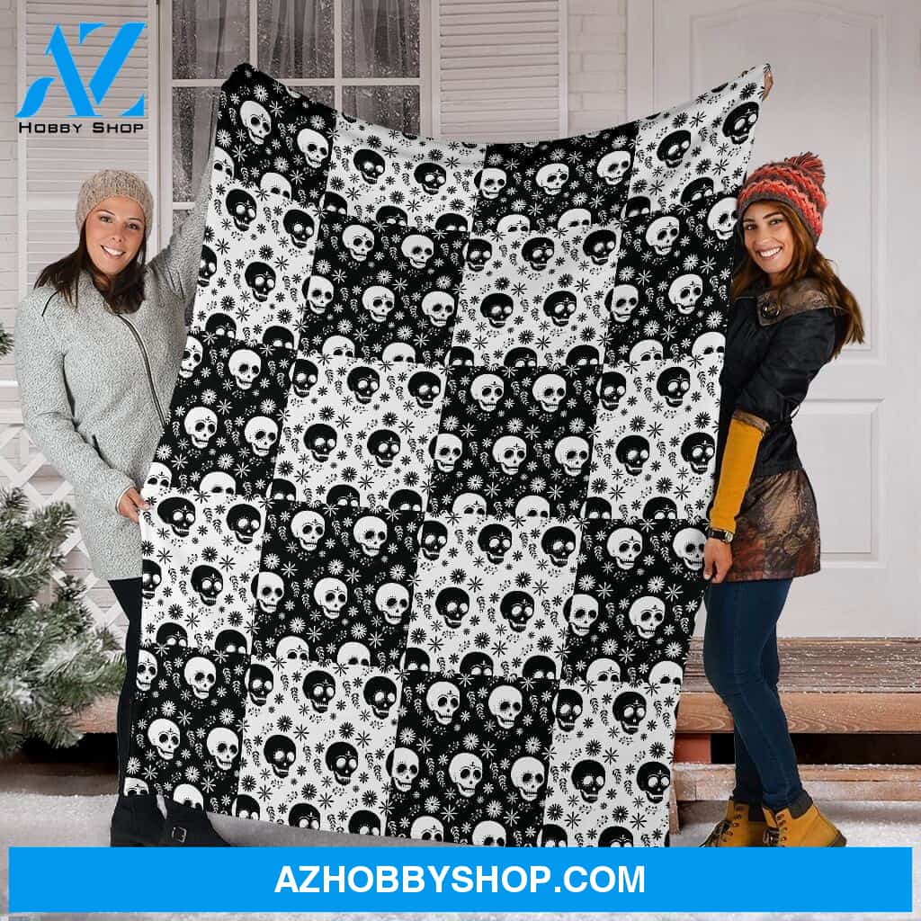 Nightmare Skulls Fleece Fleece Blanket