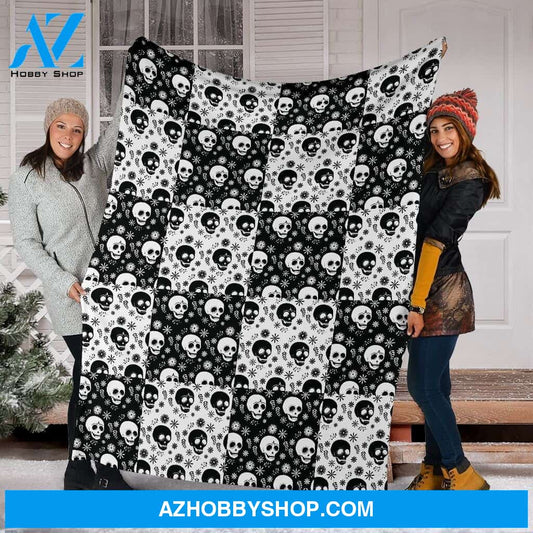 Nightmare Skulls Fleece Fleece Blanket