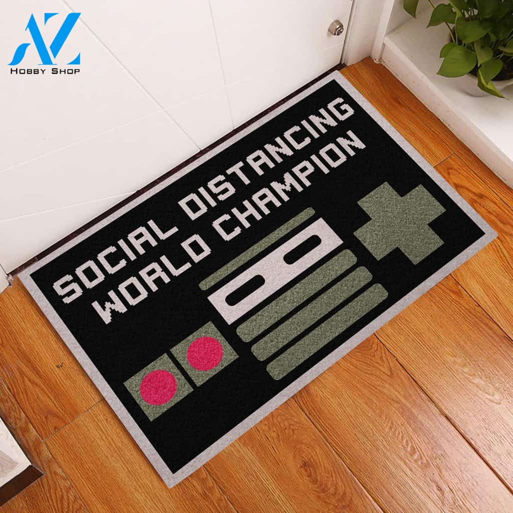 Nintendo Nes Controller Social Distancing Doormat | Welcome Mat | House Warming Gift