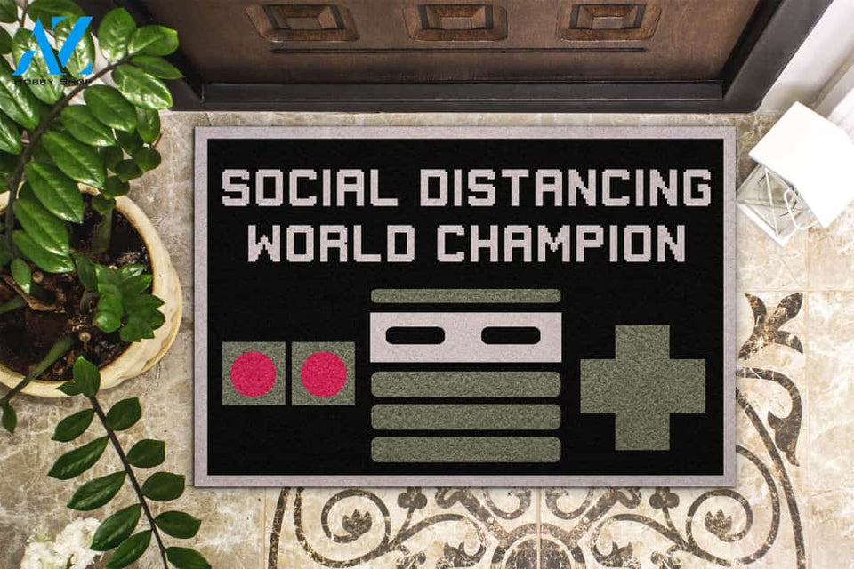 Nintendo Nes Controller Social Distancing Doormat | WELCOME MAT | HOUSE WARMING GIFT