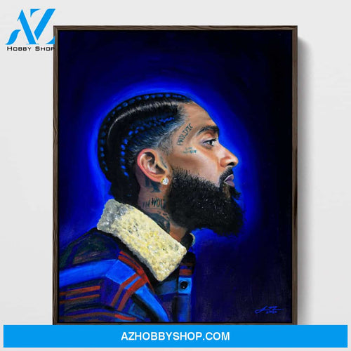 NipseyHussle The Marathon Continues Canvas And Poster, Wall Decor Visual Art, My Poster Wall