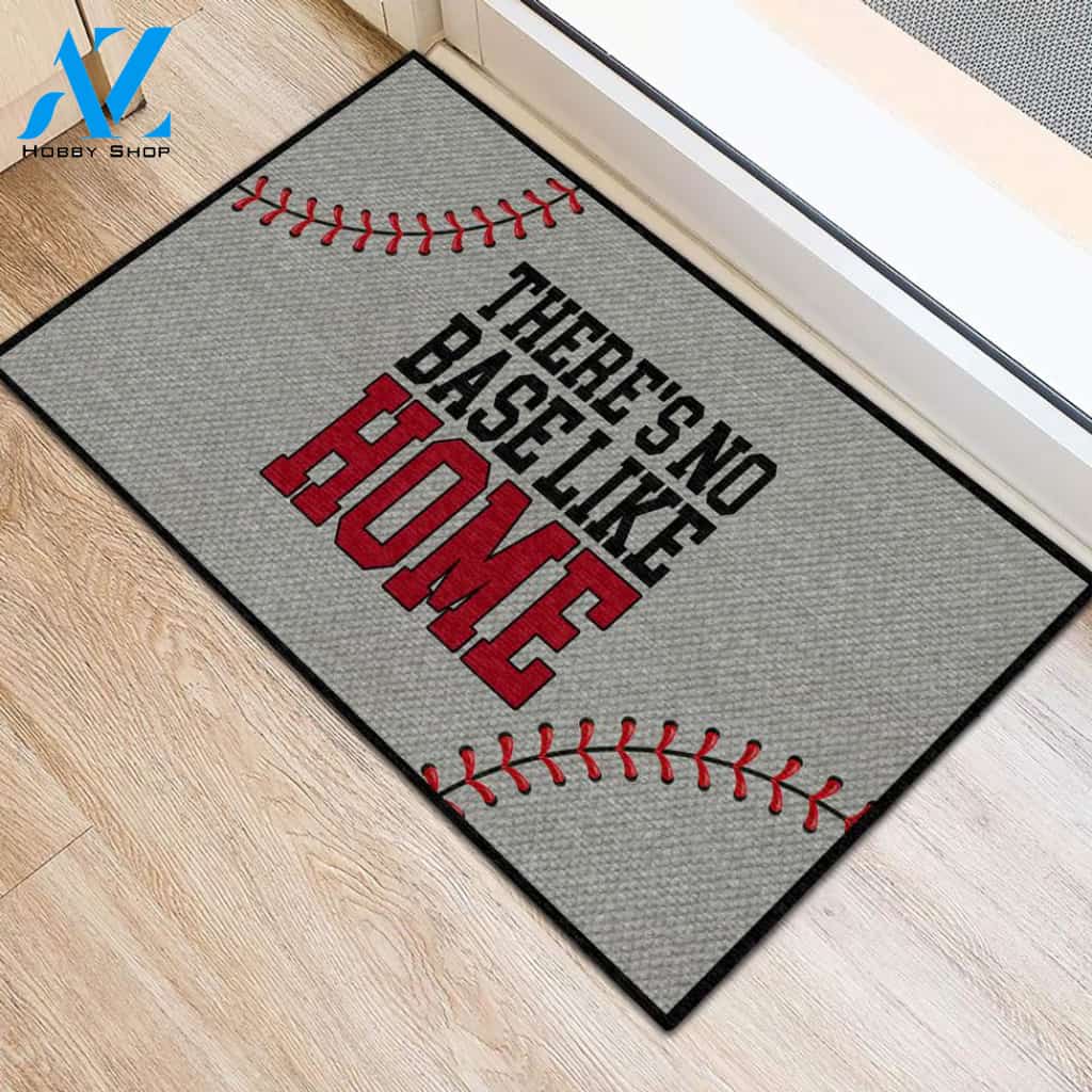 No Base Like Home Baseball Indoor And Outdoor Doormat Warm House Gift Welcome Mat Gift For Baseball Lovers,Friend