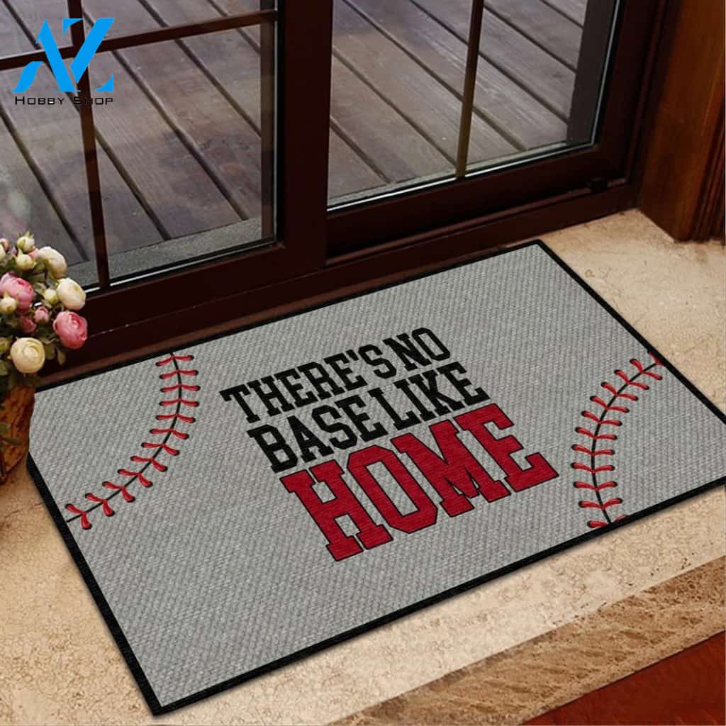 No Base Like Home Baseball Indoor And Outdoor Doormat Warm House Gift Welcome Mat Gift For Baseball Lovers,Friend