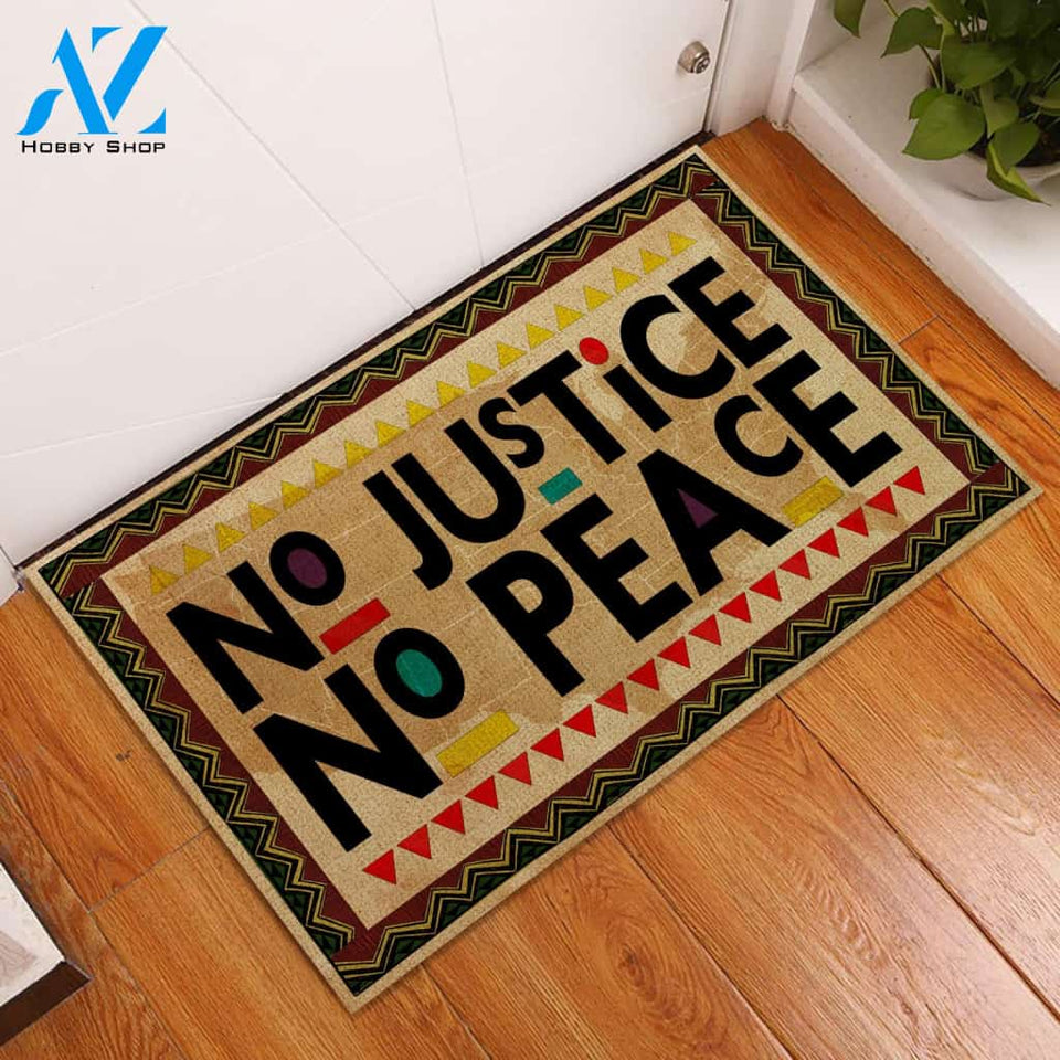 No Justice No Peace Doormat | Welcome Mat | House Warming Gift