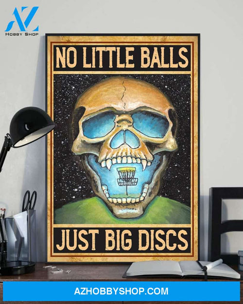 No Little Balls Just Big Discs Canvas And Poster, Wall Decor Visual Art