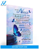 No Matter How Near And Far Apart Butterfly Matte Canvas To Niece Matte Canvas