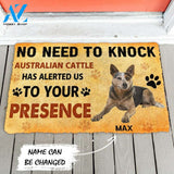 Gearhumans Gearhuman 3D No Need To Knock Australian Cattle Dog Custom Name Doormat