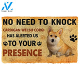 No Need To Knock Cardigan Welsh Corgi Dogs Doormat Welcome Mat Housewarming Gift Home Decor Funny Doormat Gift For Dog Lovers