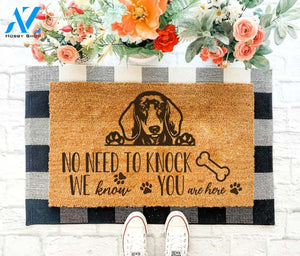 No need to knock - Dachshund Doormat 05 | Welcome Mat | House Warming Gift
