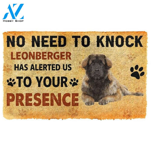 No Need To Knock Leonberger Dog Doormat Welcome Mat Housewarming Gift Home Decor Funny Doormat Gift For Dog Lovers