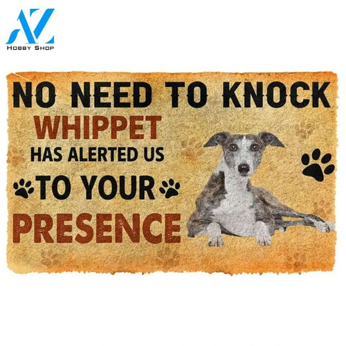 No Need To Knock Whippet Dog Doormat Welcome Mat Housewarming Gift Home Decor Funny Doormat Gift For Dog Lovers