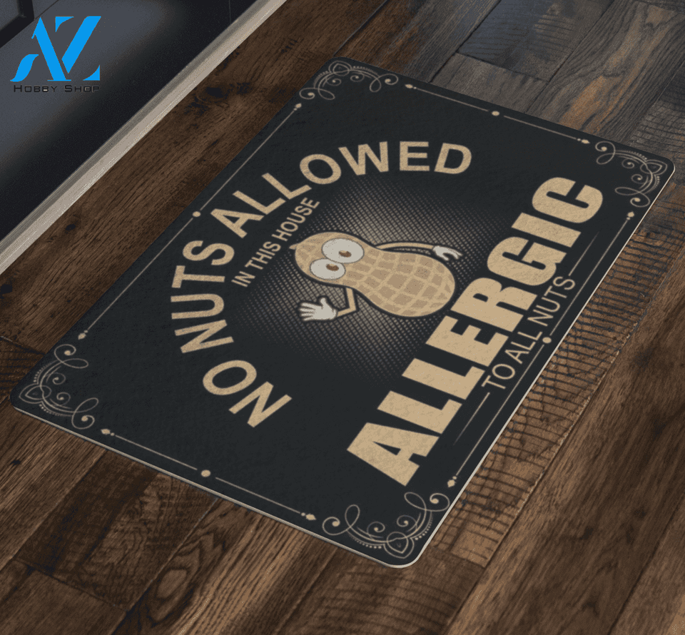No Nuts Allowed Doormat | Welcome Mat | House Warming Gift
