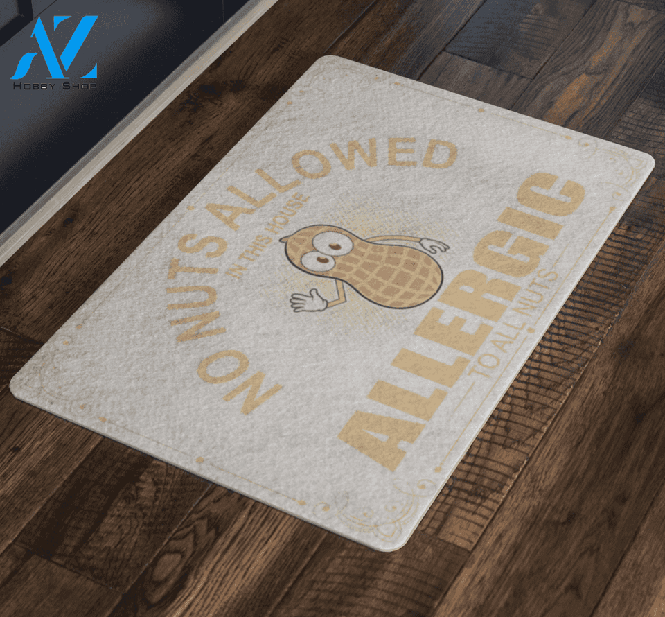 No Nuts Allowed Doormat | Welcome Mat | House Warming Gift