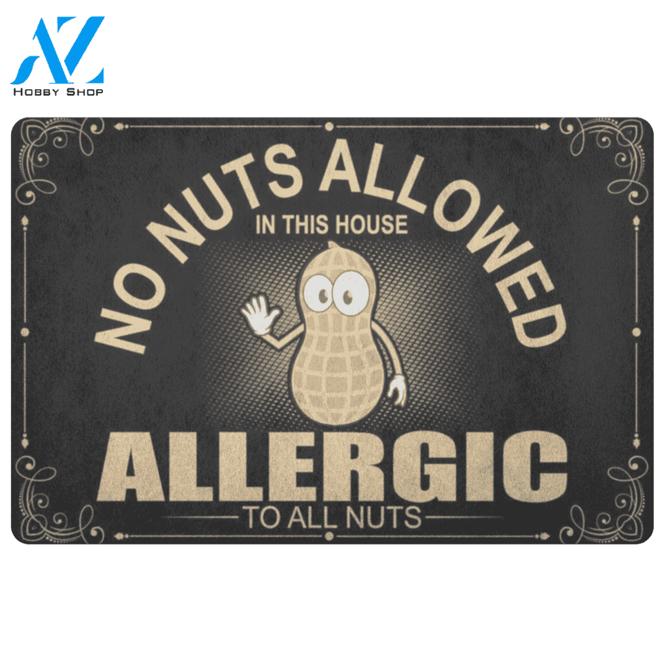 No Nuts Allowed Doormat | Welcome Mat | House Warming Gift