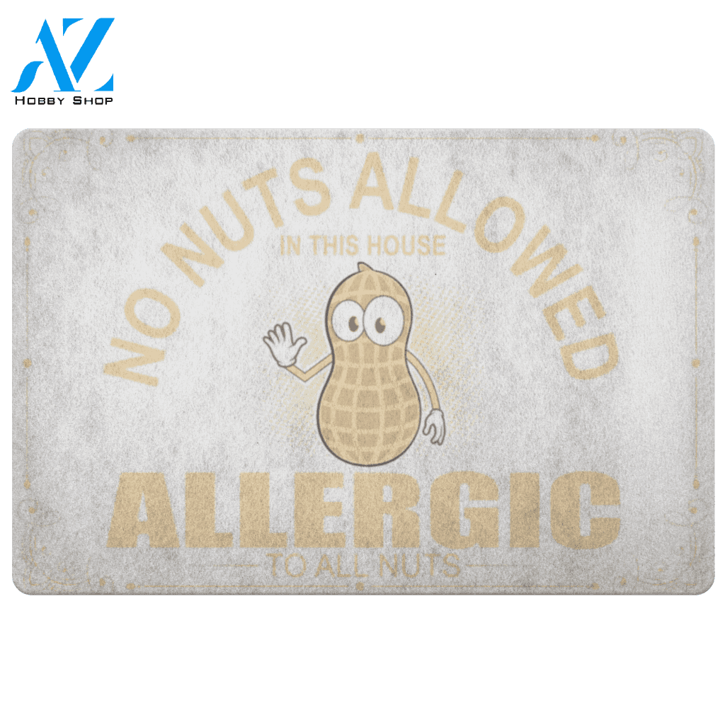 No Nuts Allowed Doormat | Welcome Mat | House Warming Gift