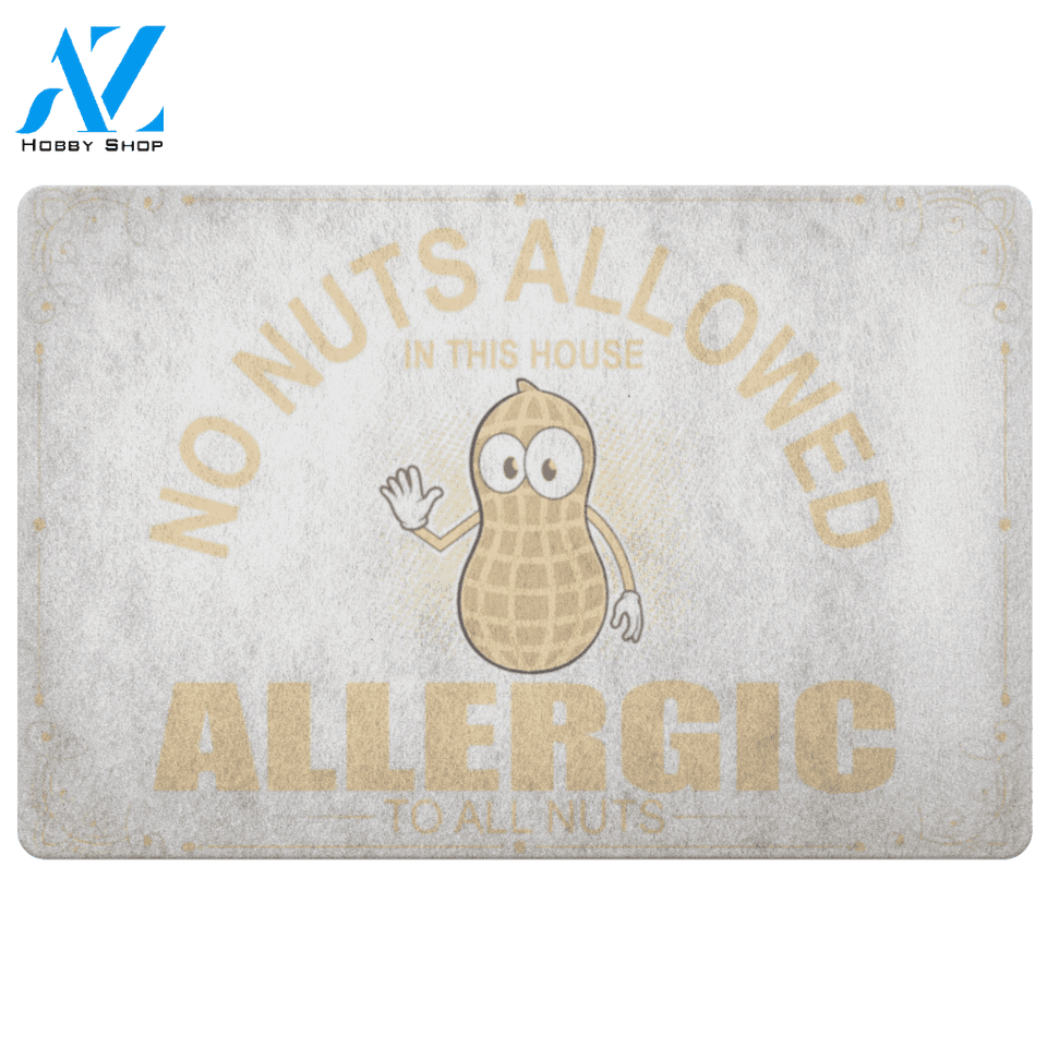 No Nuts Allowed Doormat | Welcome Mat | House Warming Gift