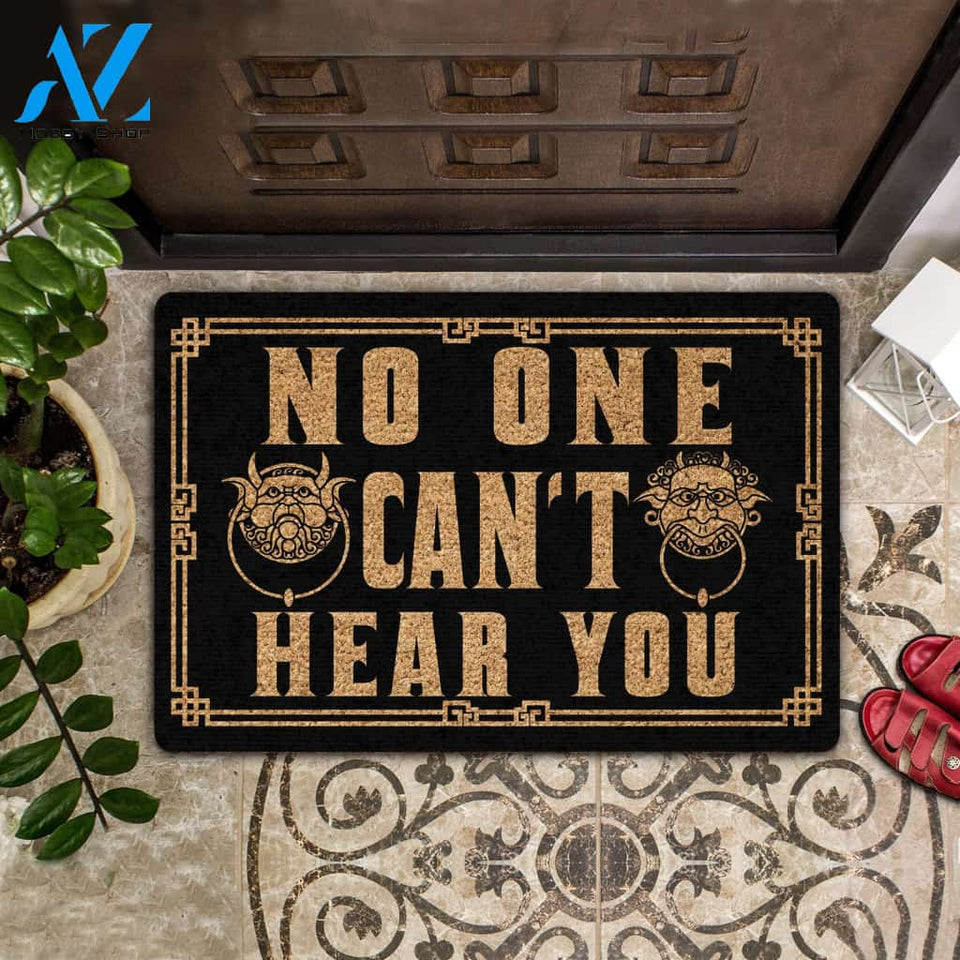 No One Can't Hear You All Over Printing Doormat | Welcome Mat | House Warming Gift