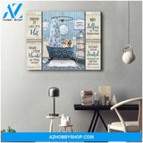 No selfies Bathroom Labrador Retriever Canvas Wall Art Decor