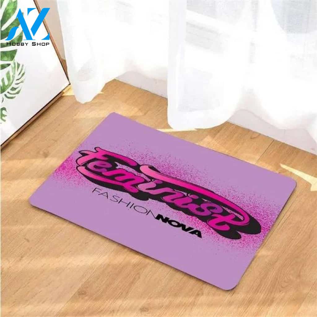Non-Slip Printed Doormat Feminist Fashion Nova Home Decor Gift