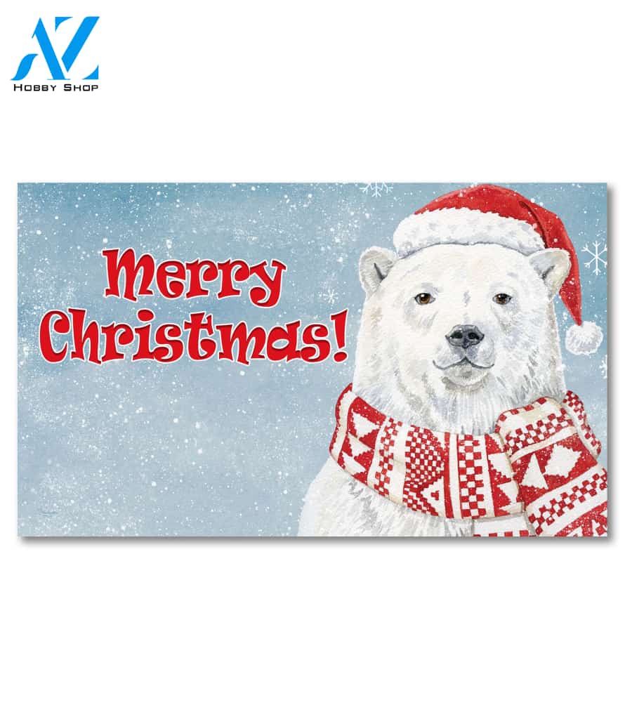 Nordic Polar Bear Doormat - 18" x 30"