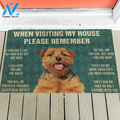 Norfolk terrier's Rules Doormat
