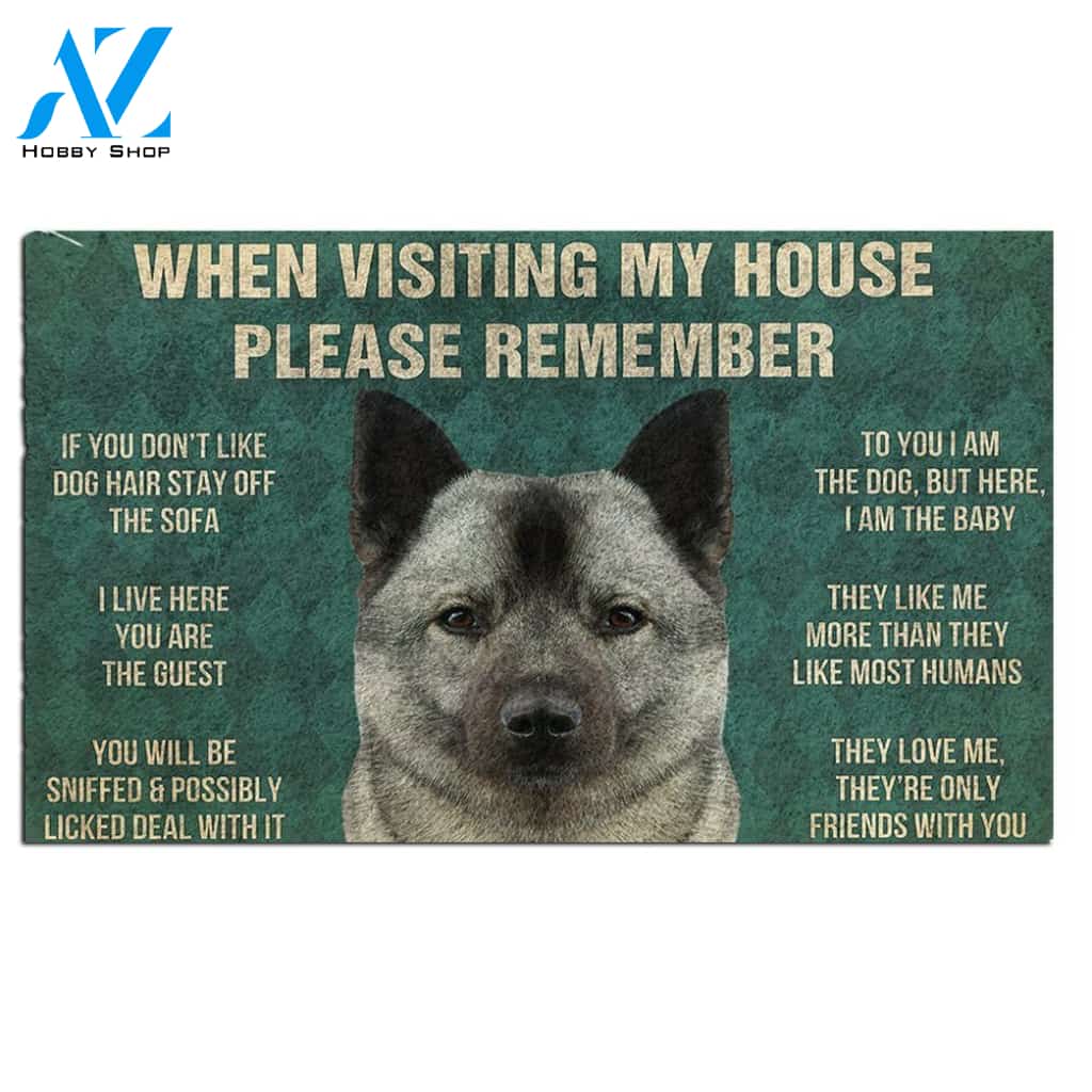 Norwegian Elkhound's Rules Doormat