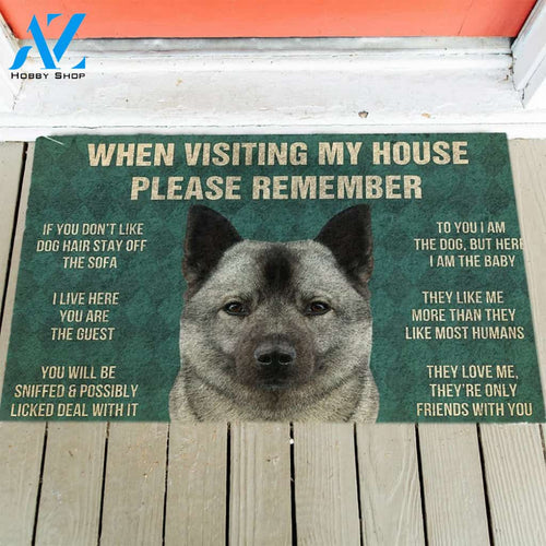 Norwegian Elkhound's Rules Doormat