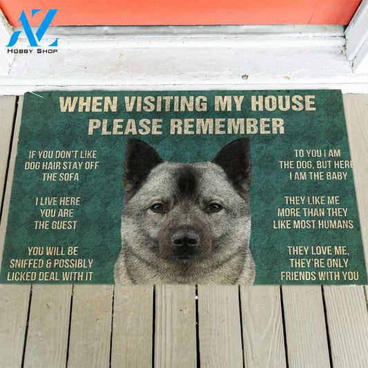 Norwegian Elkhound's Rules Doormat