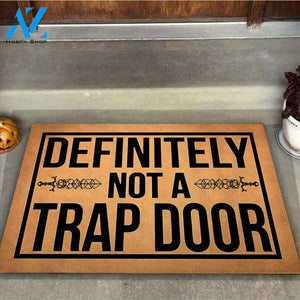 Not A Trap Door - Tabletop RPG Coir Pattern Print Doormat