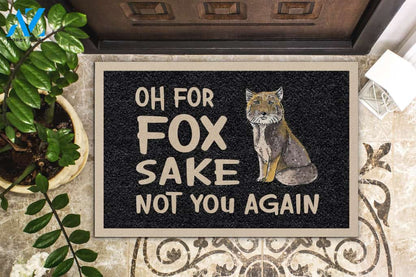 Not You Again Fox Doormat Funny Indoor And Outdoor Doormat Warm House Gift Welcome Mat Gift For Friend Gift For Family