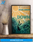 Top #49 Nothing Goes Right Go Down Vertical Canvas Wall Art, Wall Decor Visual Art