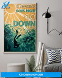 Top #49 Nothing Goes Right Go Down Vertical Canvas Wall Art, Wall Decor Visual Art