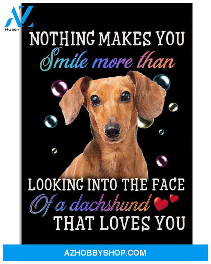 nothing make you smile more than dachshund poster