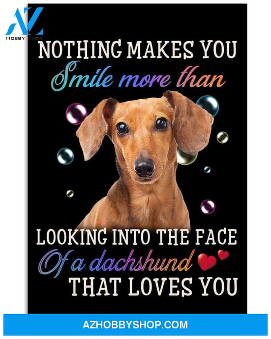 nothing make you smile more than dachshund poster