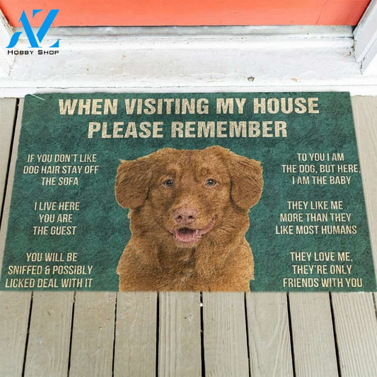 Nova Scotia Duck Tolling Retriever's Rules Doormat
